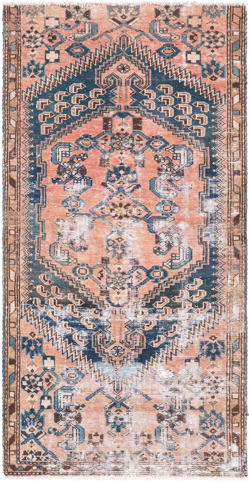 2' 9 x 5' 5 Hand Knotted Ultra Vintage Persian Wool Rug