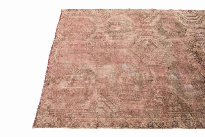 140cm x 195cm Handgeknüpft Ultra Vintage Persisch Wolle Teppich