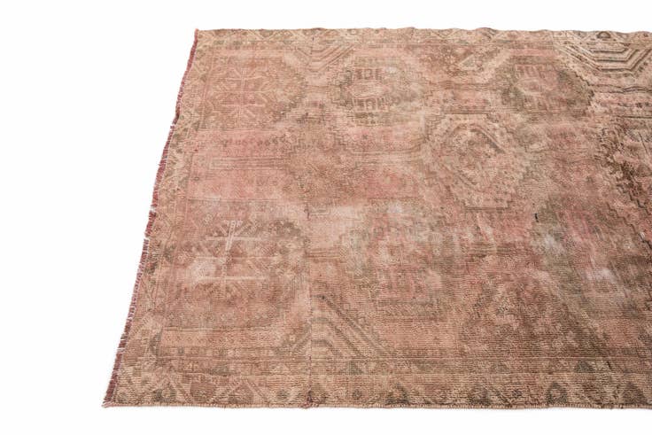 Detailansicht von 140cm x 195cm Handgeknüpft Ultra Vintage Persisch Wolle Teppich
