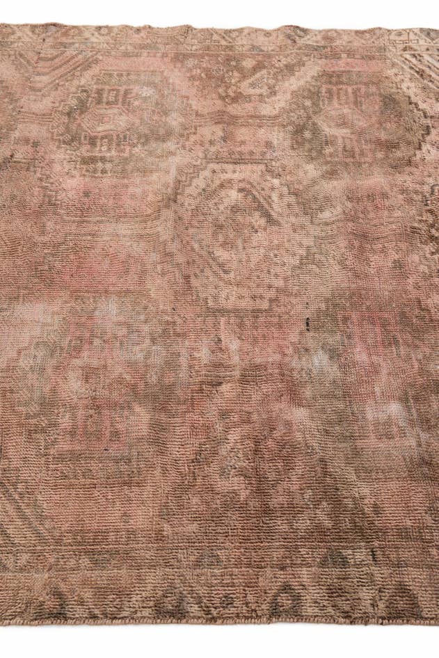 Detailansicht von 140cm x 195cm Handgeknüpft Ultra Vintage Persisch Wolle Teppich