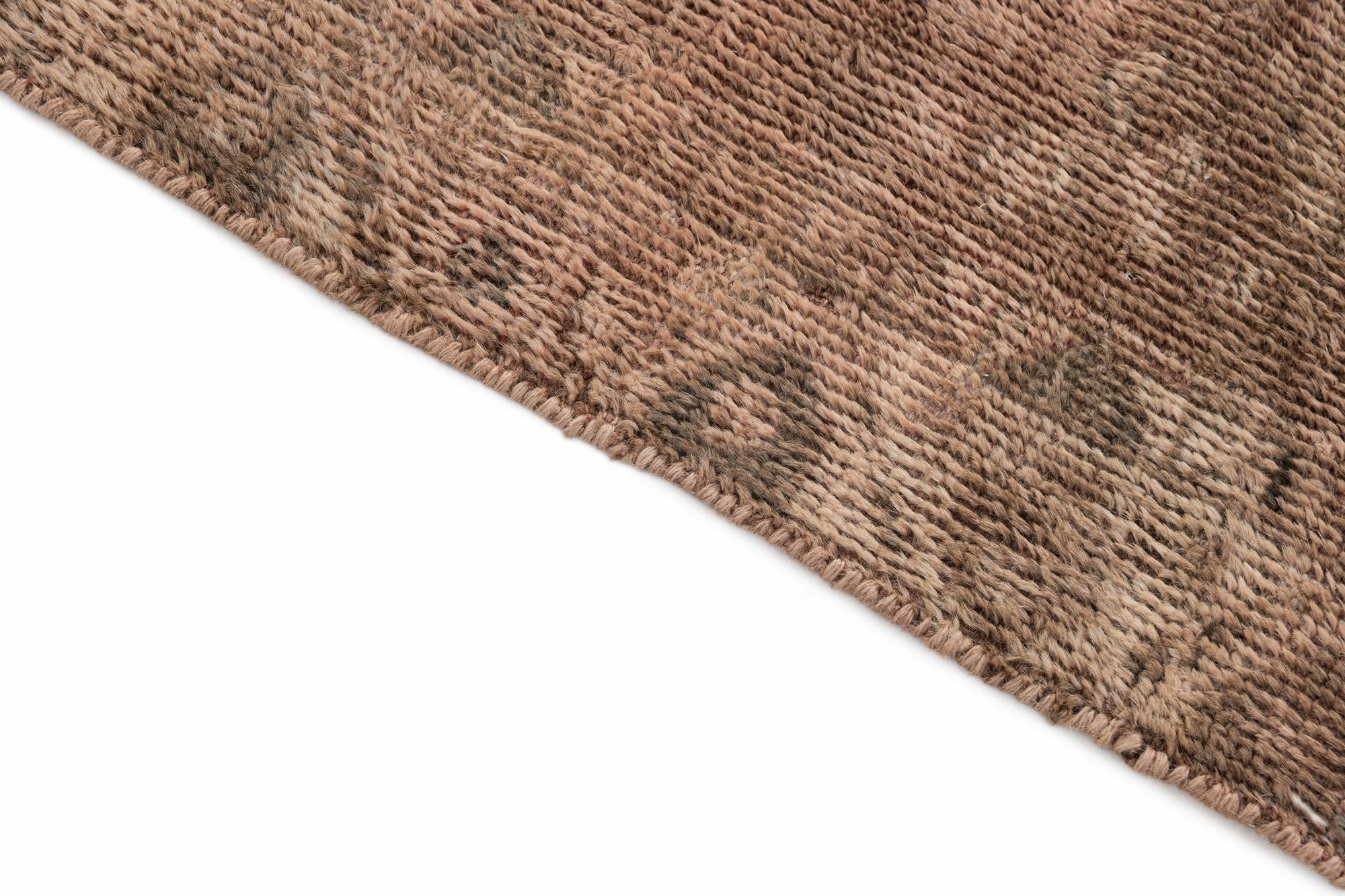 4' 7 x 6' 5 Hand Knotted Ultra Vintage Persian Wool Rug