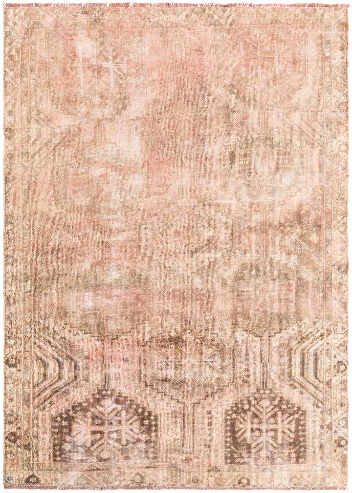 140cm x 195cm Handgeknüpft Ultra Vintage Persisch Wolle Teppich