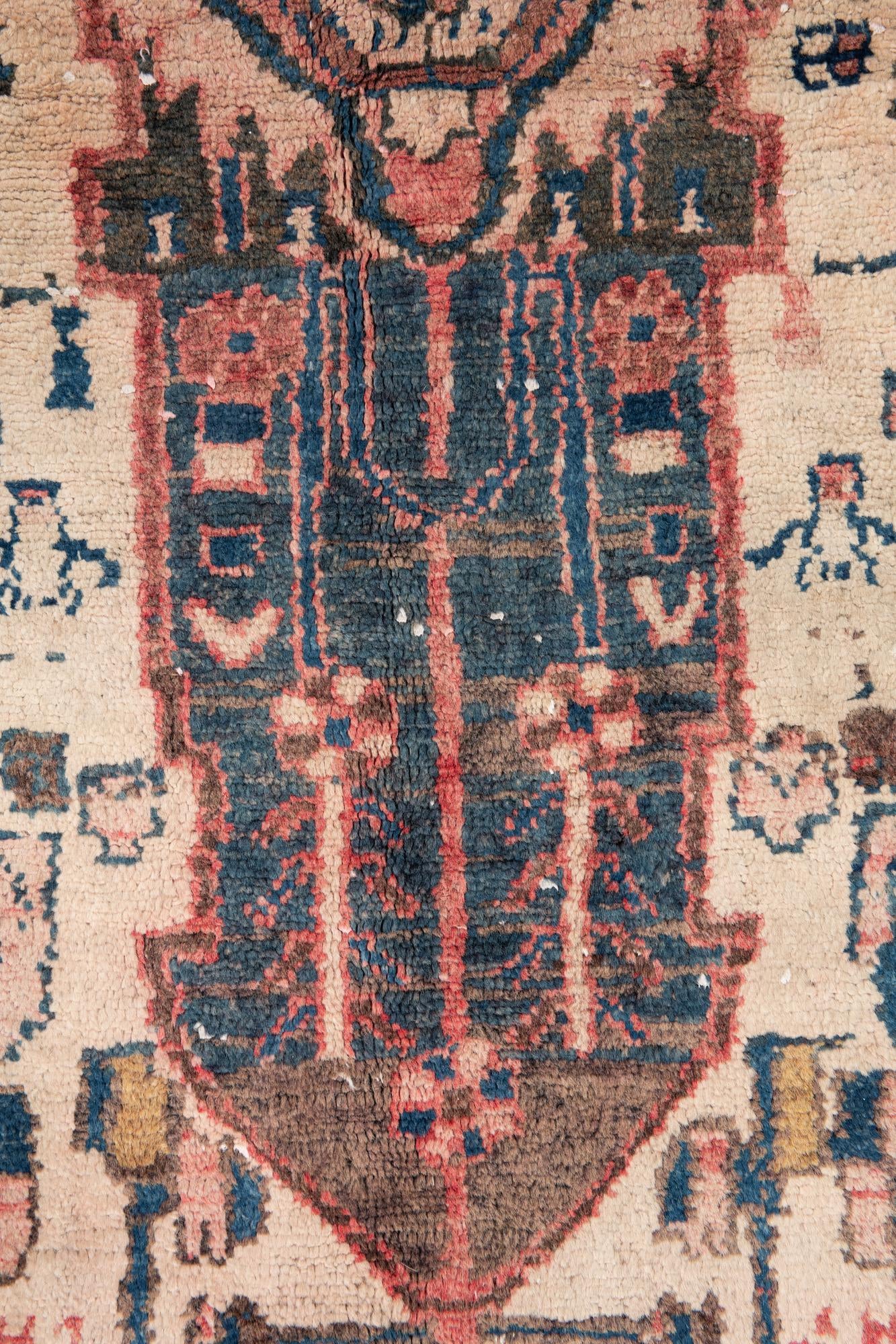 5' 3 x 9' 1 Hand Knotted Ultra Vintage Persian Wool Rug