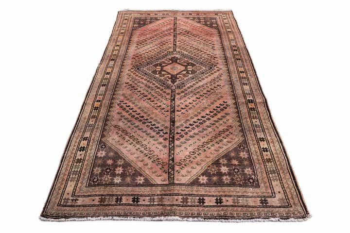 5' 2 x 9' 8 Hand Knotted Ultra Vintage Persian Wool Rug