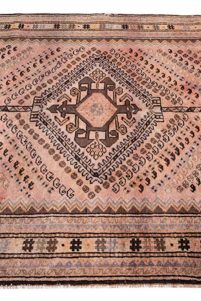 5' 2 x 9' 8 Hand Knotted Ultra Vintage Persian Wool Rug