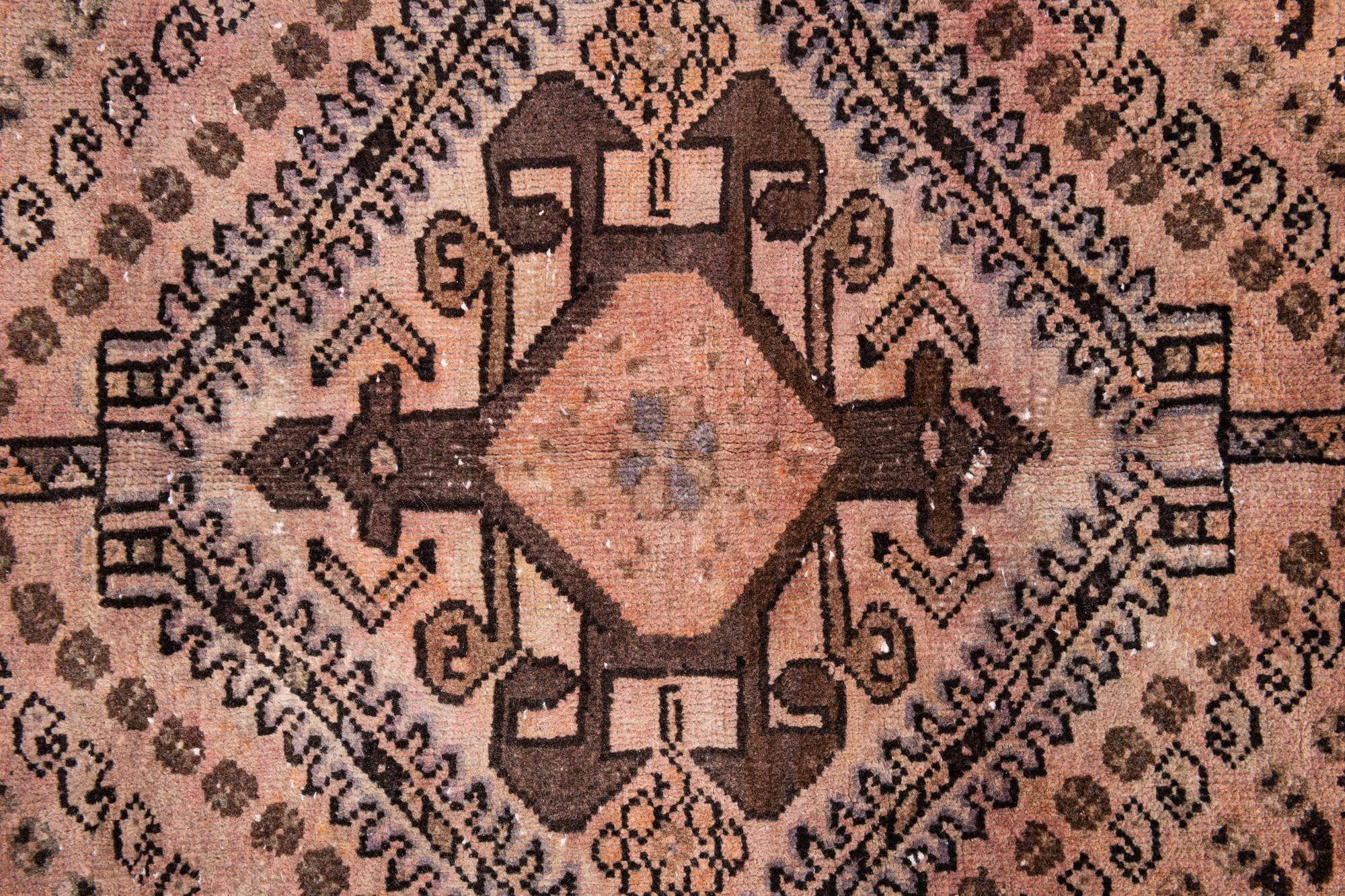 5' 2 x 9' 8 Hand Knotted Ultra Vintage Persian Wool Rug