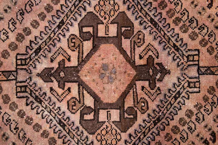 5' 2 x 9' 8 Hand Knotted Ultra Vintage Persian Wool Rug