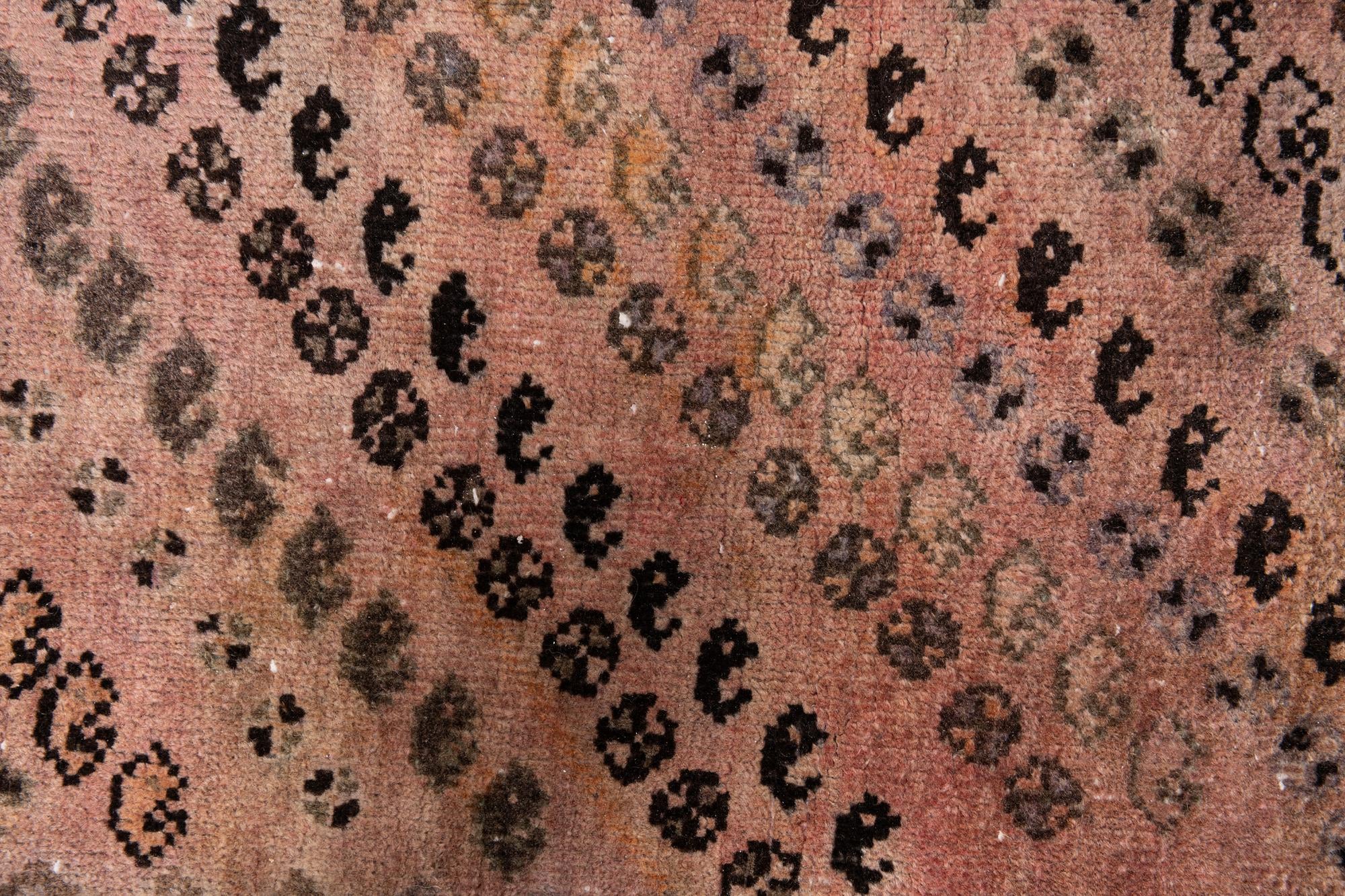 5' 2 x 9' 8 Hand Knotted Ultra Vintage Persian Wool Rug