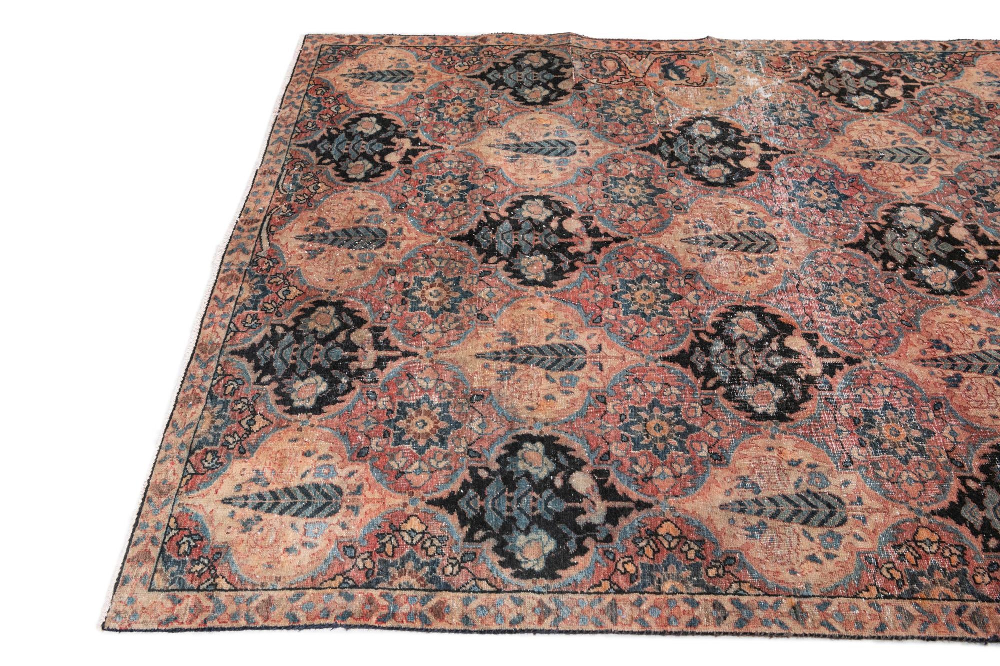 5' 4 x 8' 6 Hand Knotted Ultra Vintage Persian Wool Rug