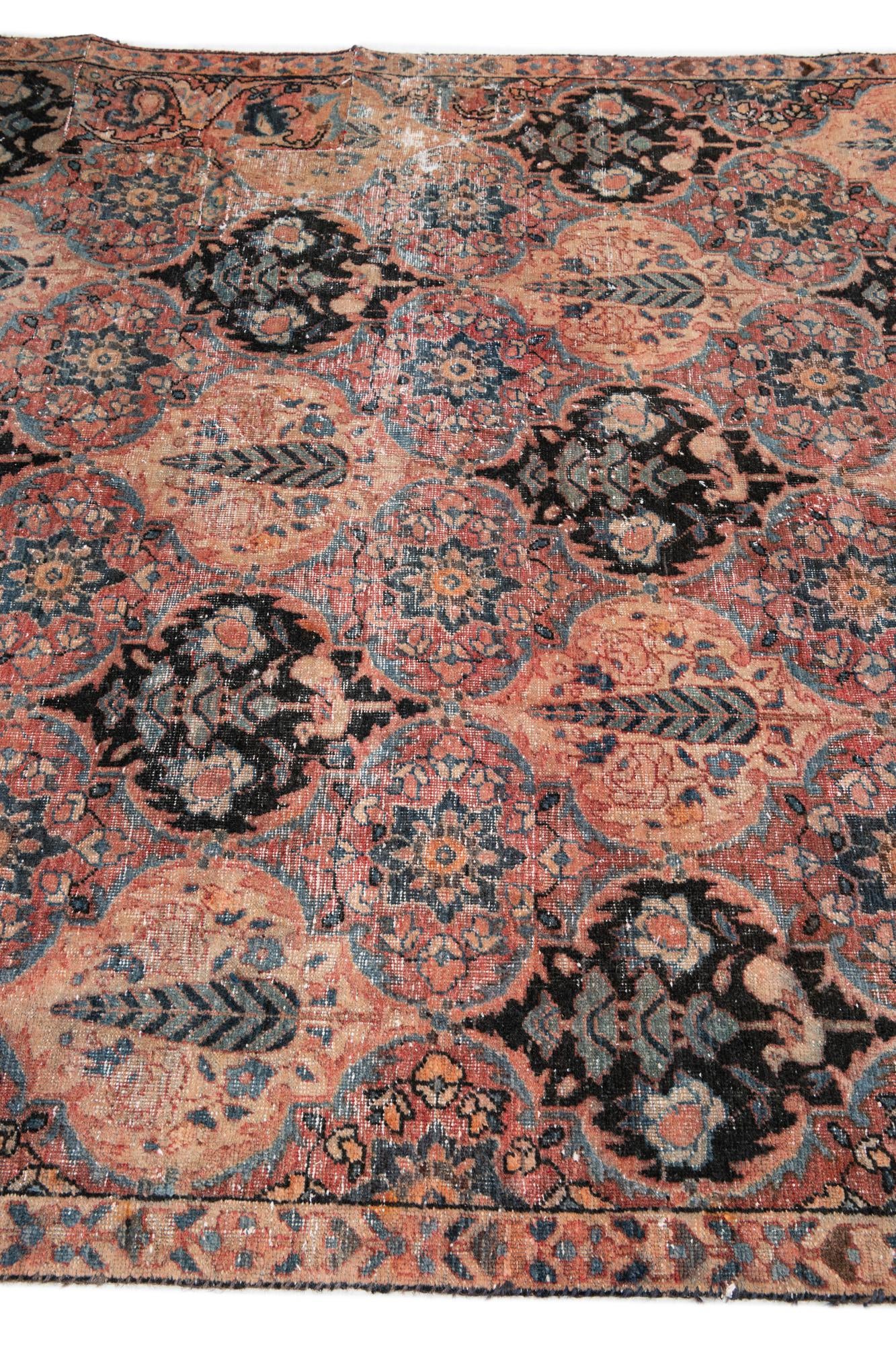 5' 4 x 8' 6 Hand Knotted Ultra Vintage Persian Wool Rug