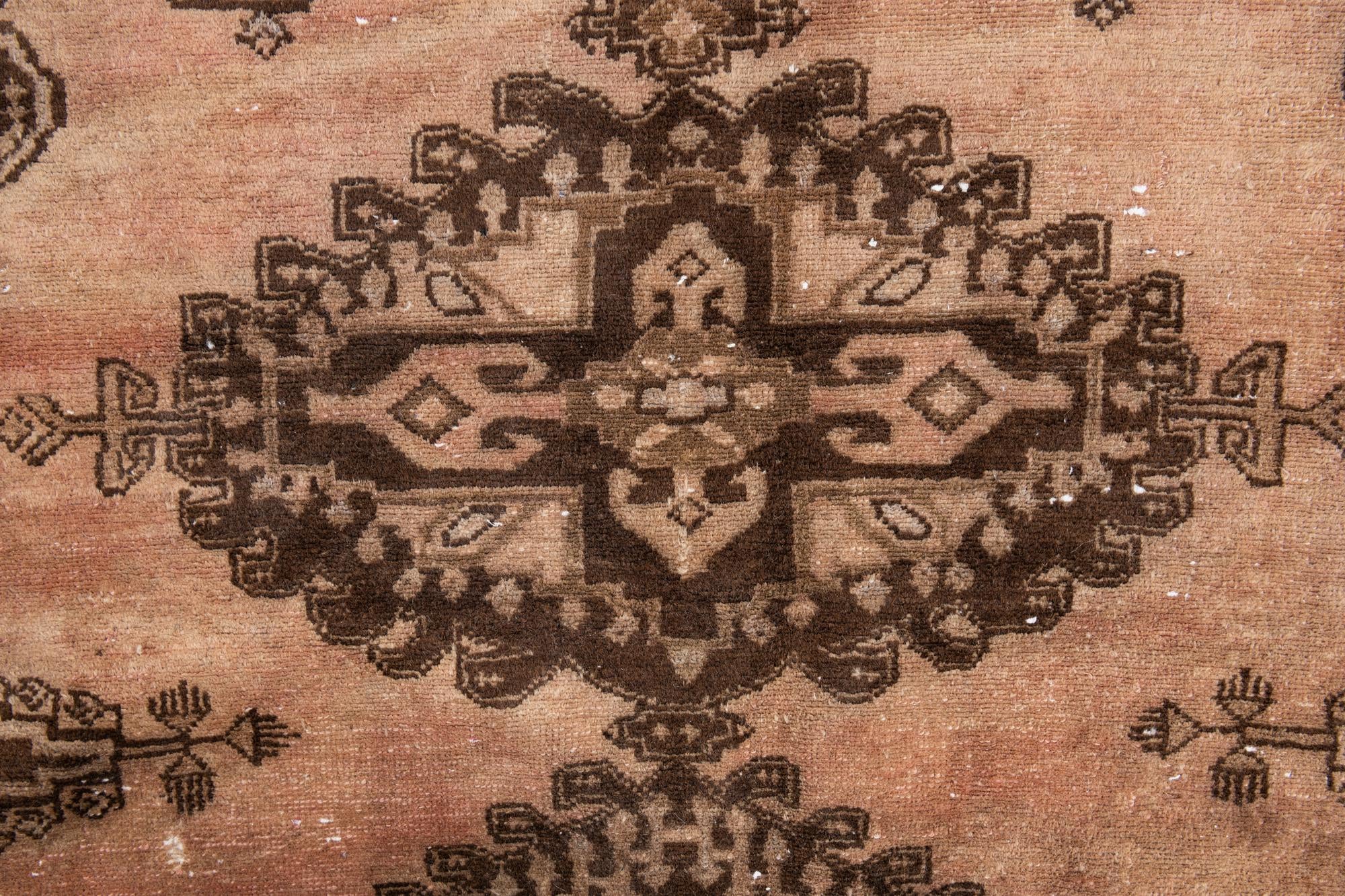 6' 9 x 9' 6 Hand Knotted Ultra Vintage Persian Wool Rug