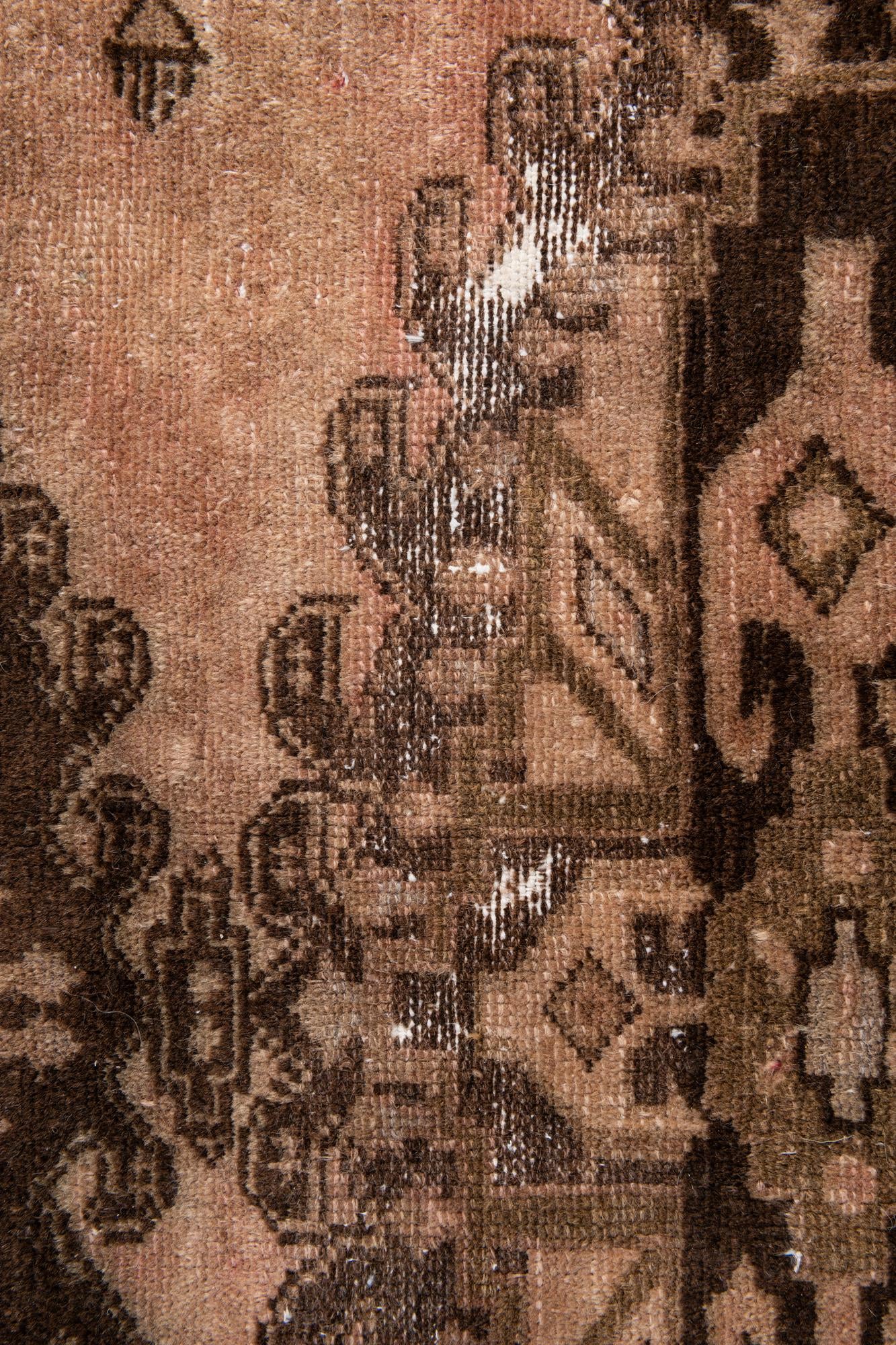 6' 9 x 9' 6 Hand Knotted Ultra Vintage Persian Wool Rug