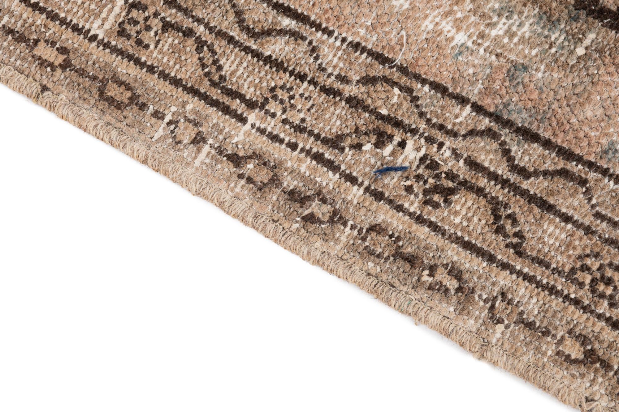7' x 10' 2 Hand Knotted Ultra Vintage Persian Wool Rug