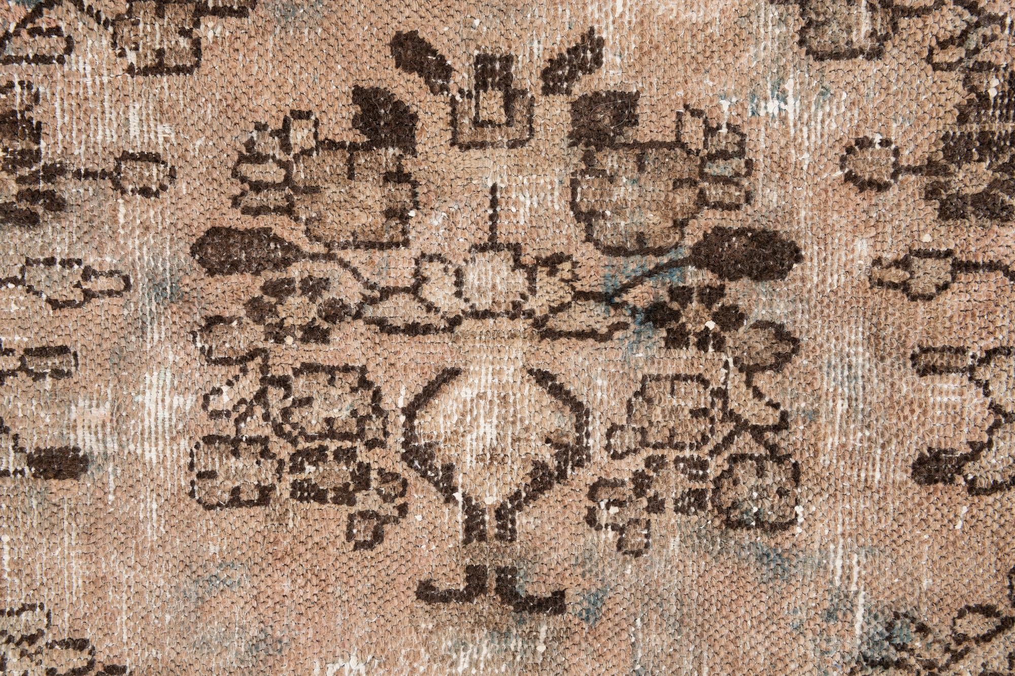 7' x 10' 2 Hand Knotted Ultra Vintage Persian Wool Rug