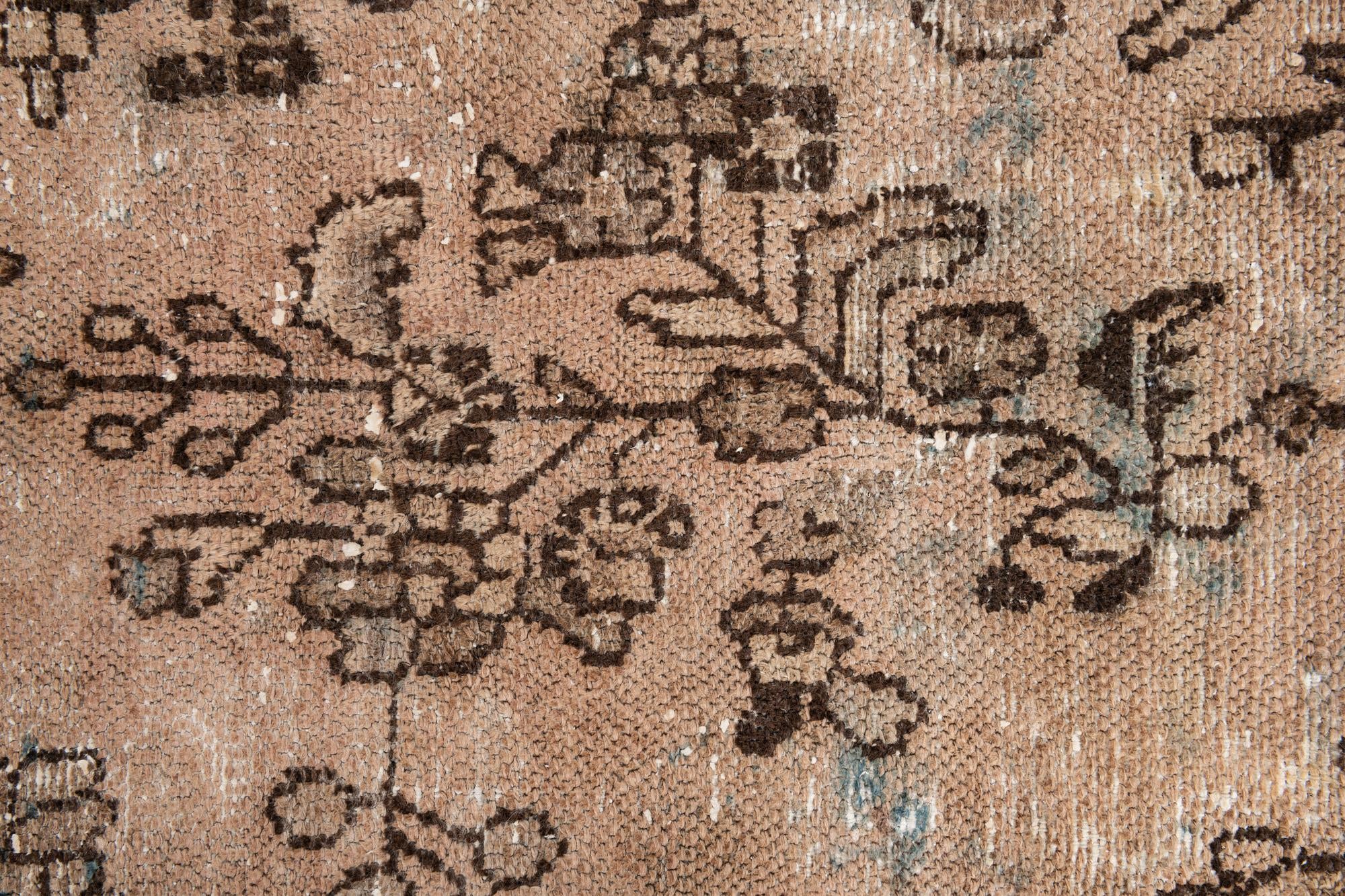 7' x 10' 2 Hand Knotted Ultra Vintage Persian Wool Rug