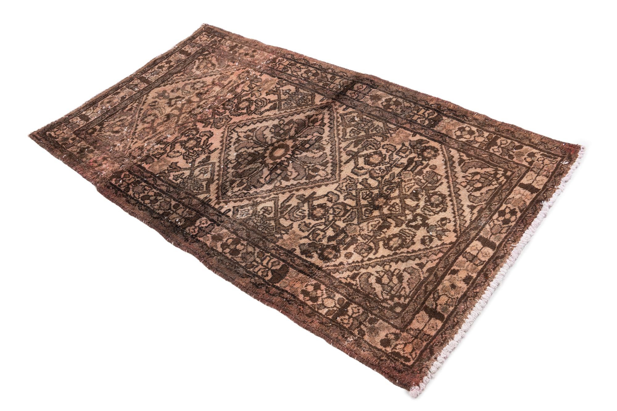 3' x 4' 10 Hand Knotted Ultra Vintage Persian Wool Rug