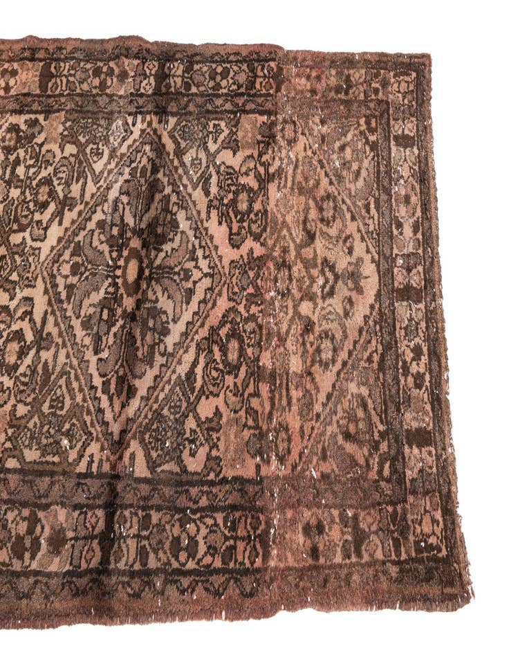 Detail image of 3' x 4' 10  Hand Knotted Ultra Vintage Persian Wool Rug