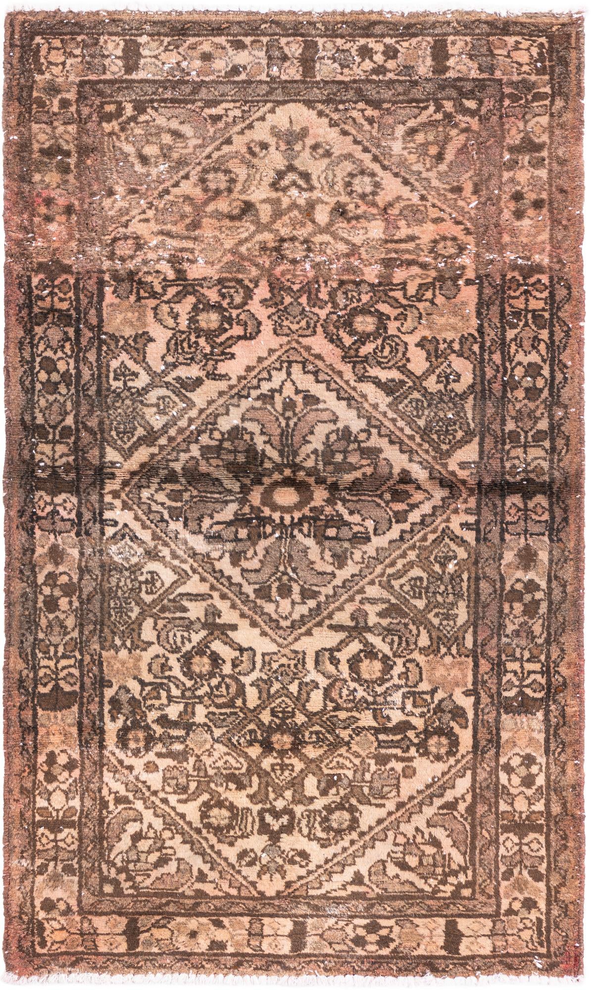 3' x 4' 10 Hand Knotted Ultra Vintage Persian Wool Rug