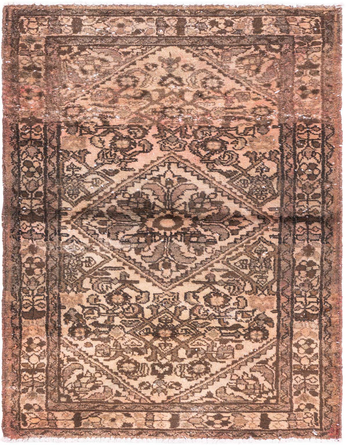Primary image 3' x 4' 10  Hand Knotted Ultra Vintage Persian Wool Rug