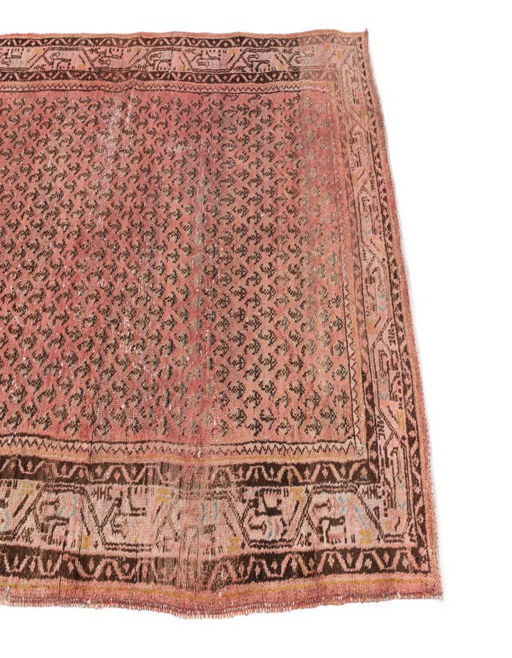 Detail image of 4' 3 x 6' 6  Hand Knotted Ultra Vintage Persian Wool Rug