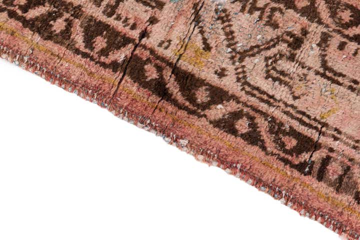 4' 3 x 6' 6 Hand Knotted Ultra Vintage Persian Wool Rug