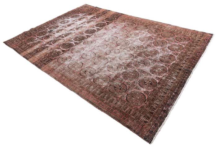 6' x 8' 7 Hand Knotted Ultra Vintage Persian Wool Rug
