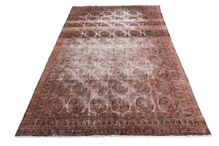 6' x 8' 7 Hand Knotted Ultra Vintage Persian Wool Rug