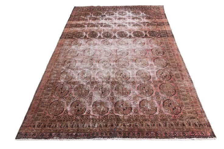Detail image of 6' x 8' 7 Hand Knotted Ultra Vintage Persian Wool Rug