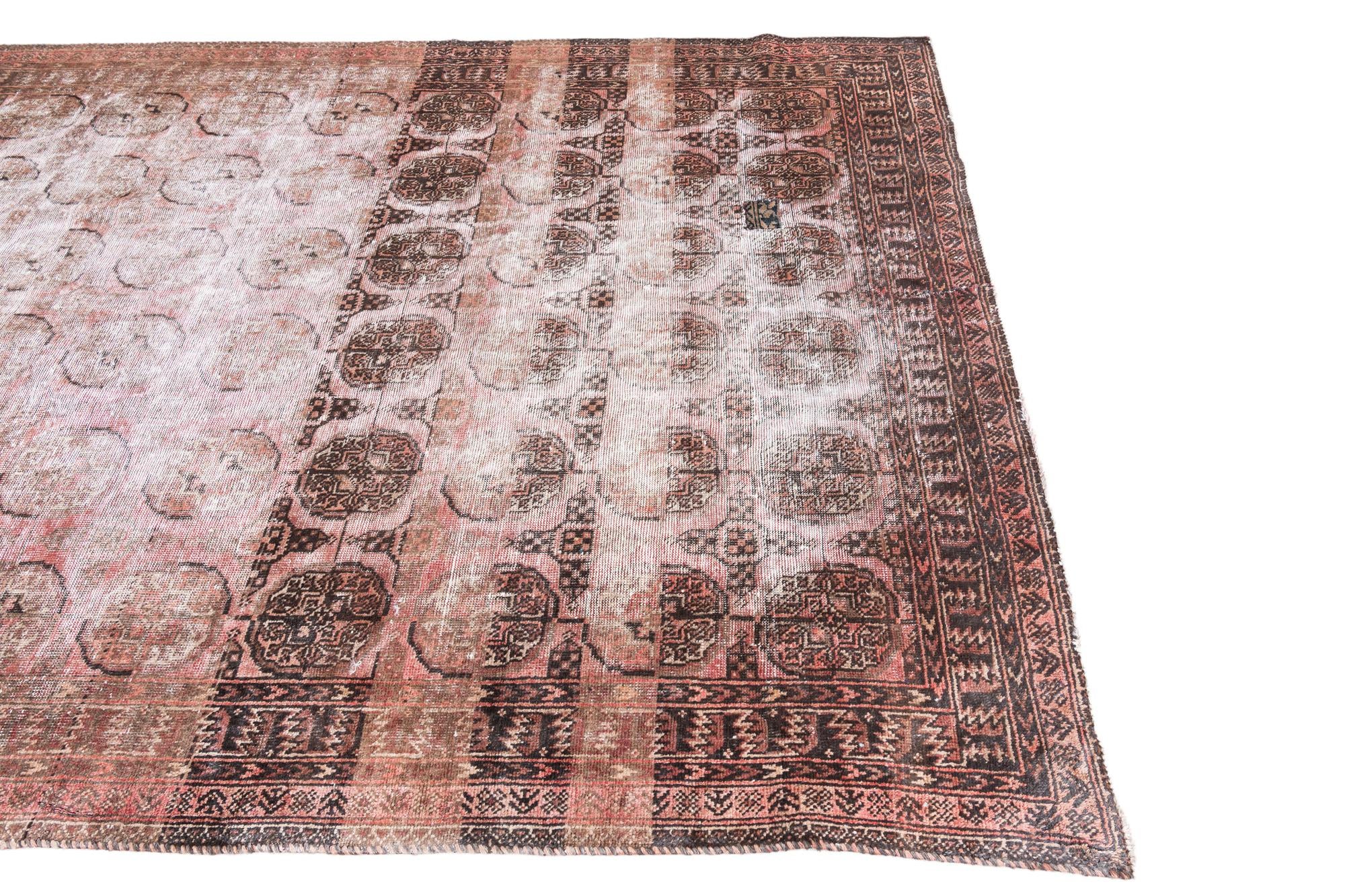 6' x 8' 7 Hand Knotted Ultra Vintage Persian Wool Rug