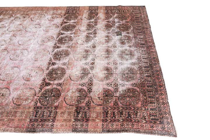 6' x 8' 7 Hand Knotted Ultra Vintage Persian Wool Rug