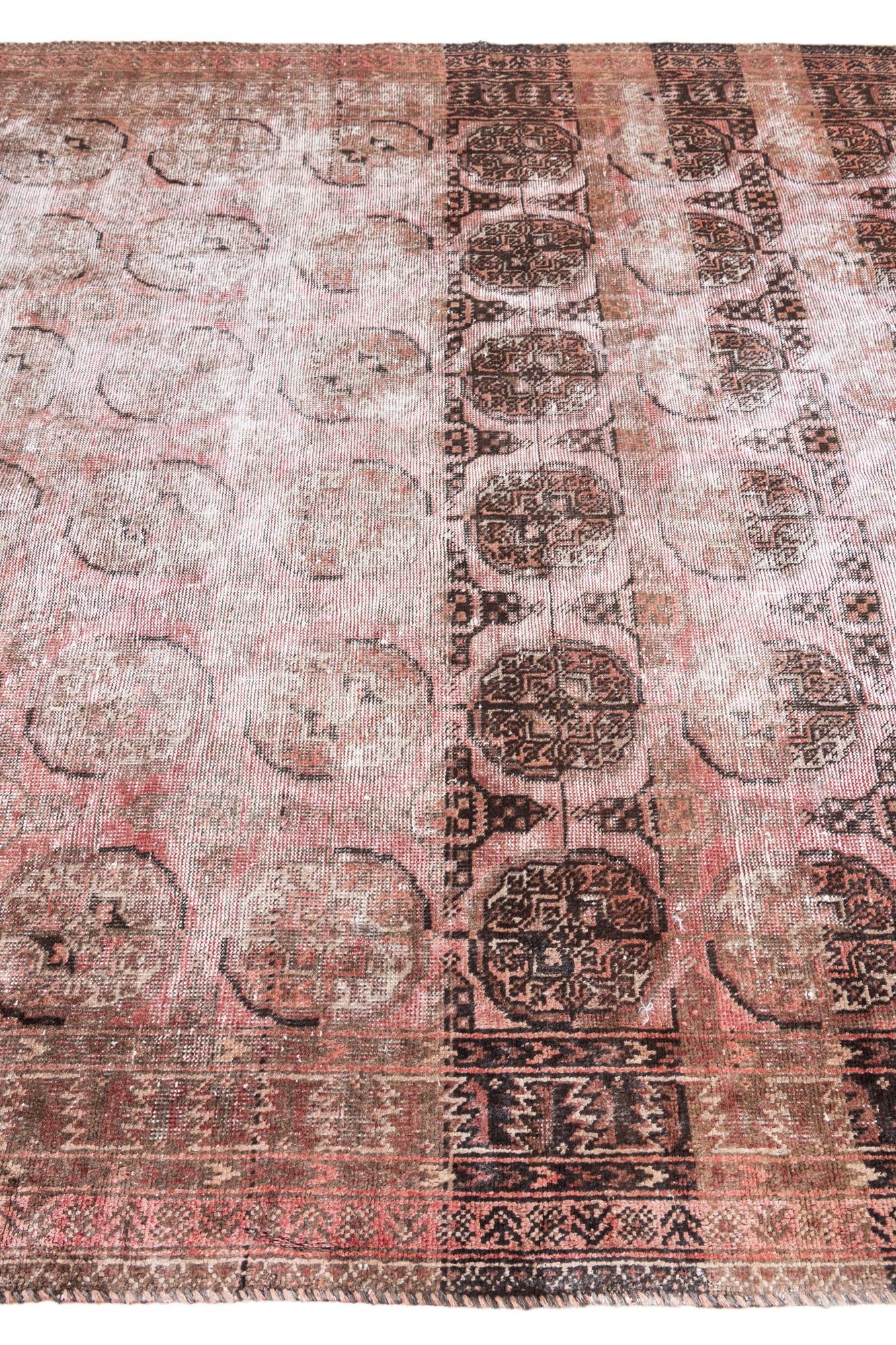 6' x 8' 7 Hand Knotted Ultra Vintage Persian Wool Rug