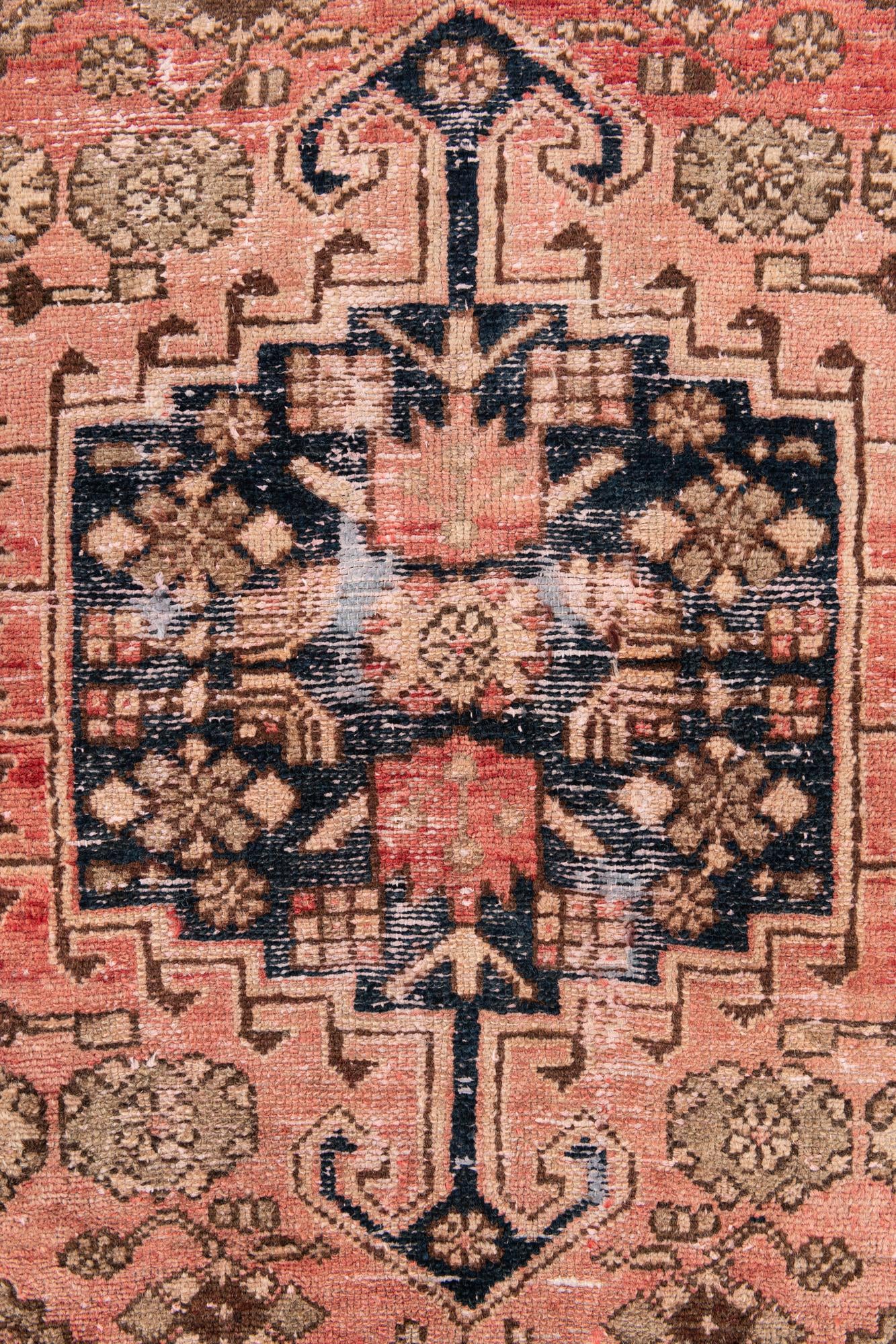 4' x 5' 9 Hand Knotted Ultra Vintage Persian Wool Rug