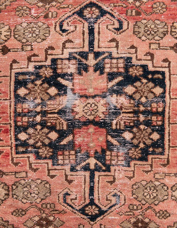 Detail image of 4' x 5' 9  Hand Knotted Ultra Vintage Persian Wool Rug