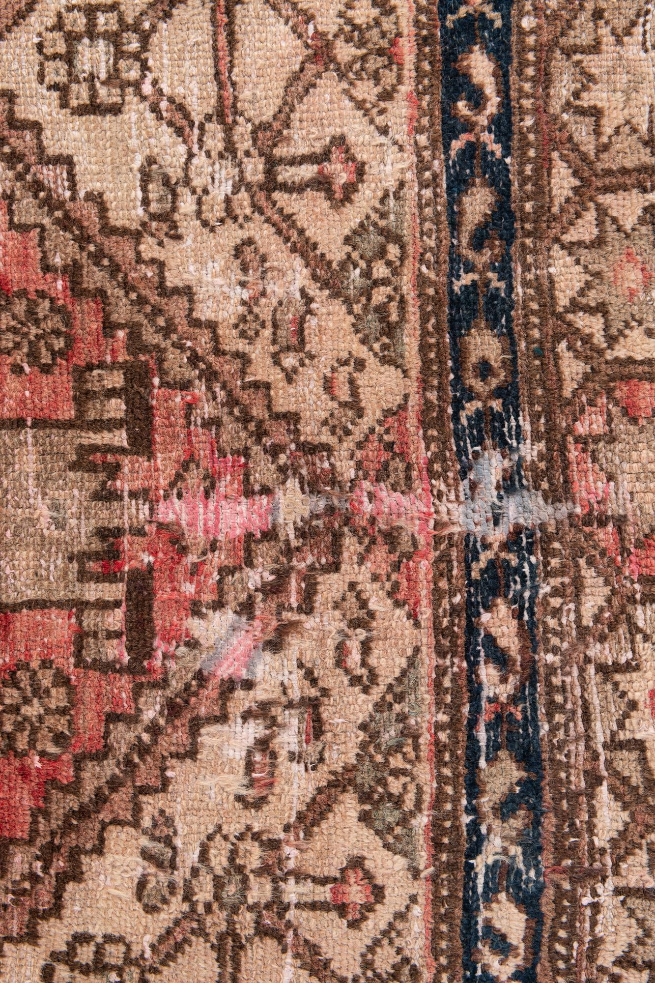 4' x 5' 9 Hand Knotted Ultra Vintage Persian Wool Rug