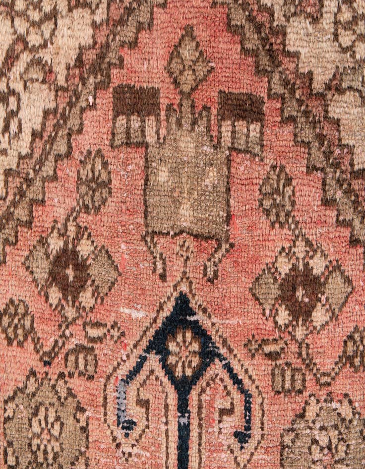 Detail image of 4' x 5' 9  Hand Knotted Ultra Vintage Persian Wool Rug