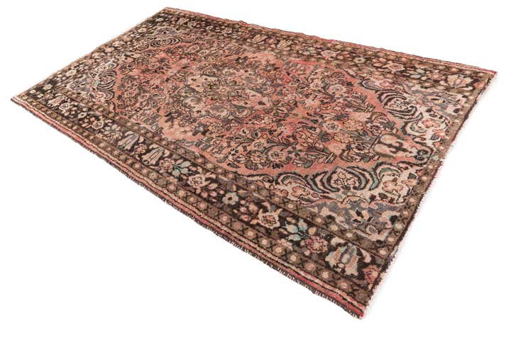 5' 5 x 9' 2 Hand Knotted Ultra Vintage Persian Wool Rug