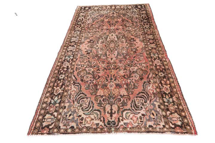5' 5 x 9' 2 Hand Knotted Ultra Vintage Persian Wool Rug
