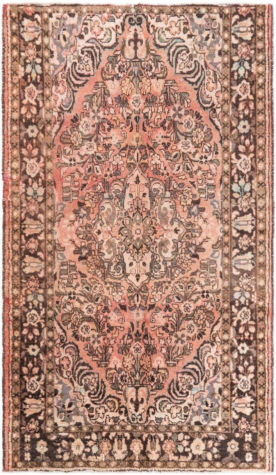 Detail image of 5' 5 x 9' 2 Hand Knotted Ultra Vintage Persian Wool Rug
