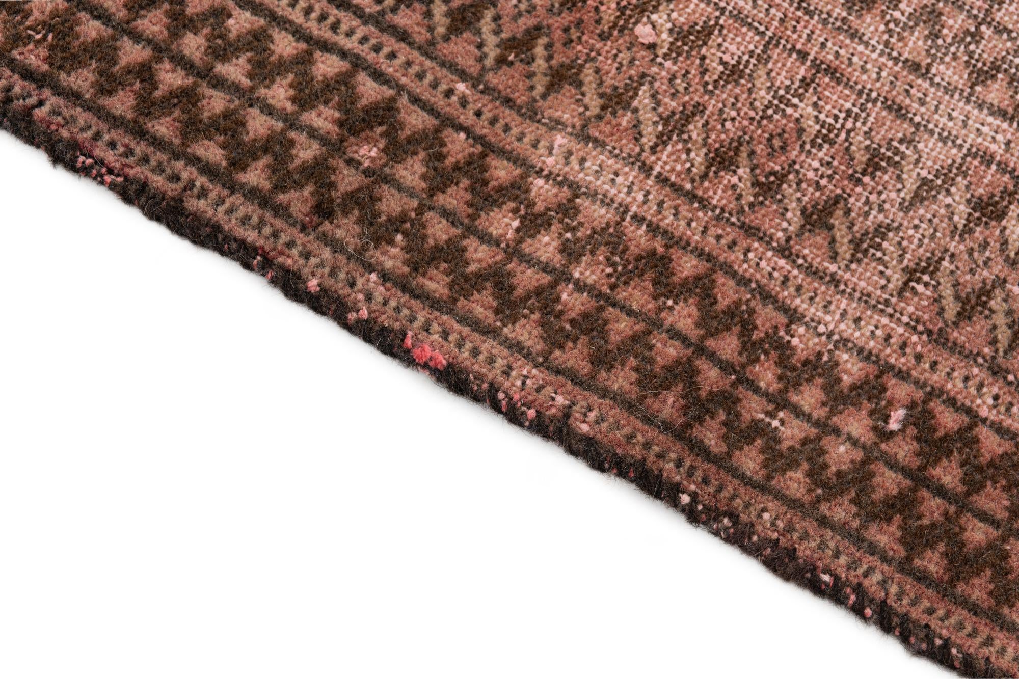 4' 2 x 6' 2 Hand Knotted Ultra Vintage Persian Wool Rug