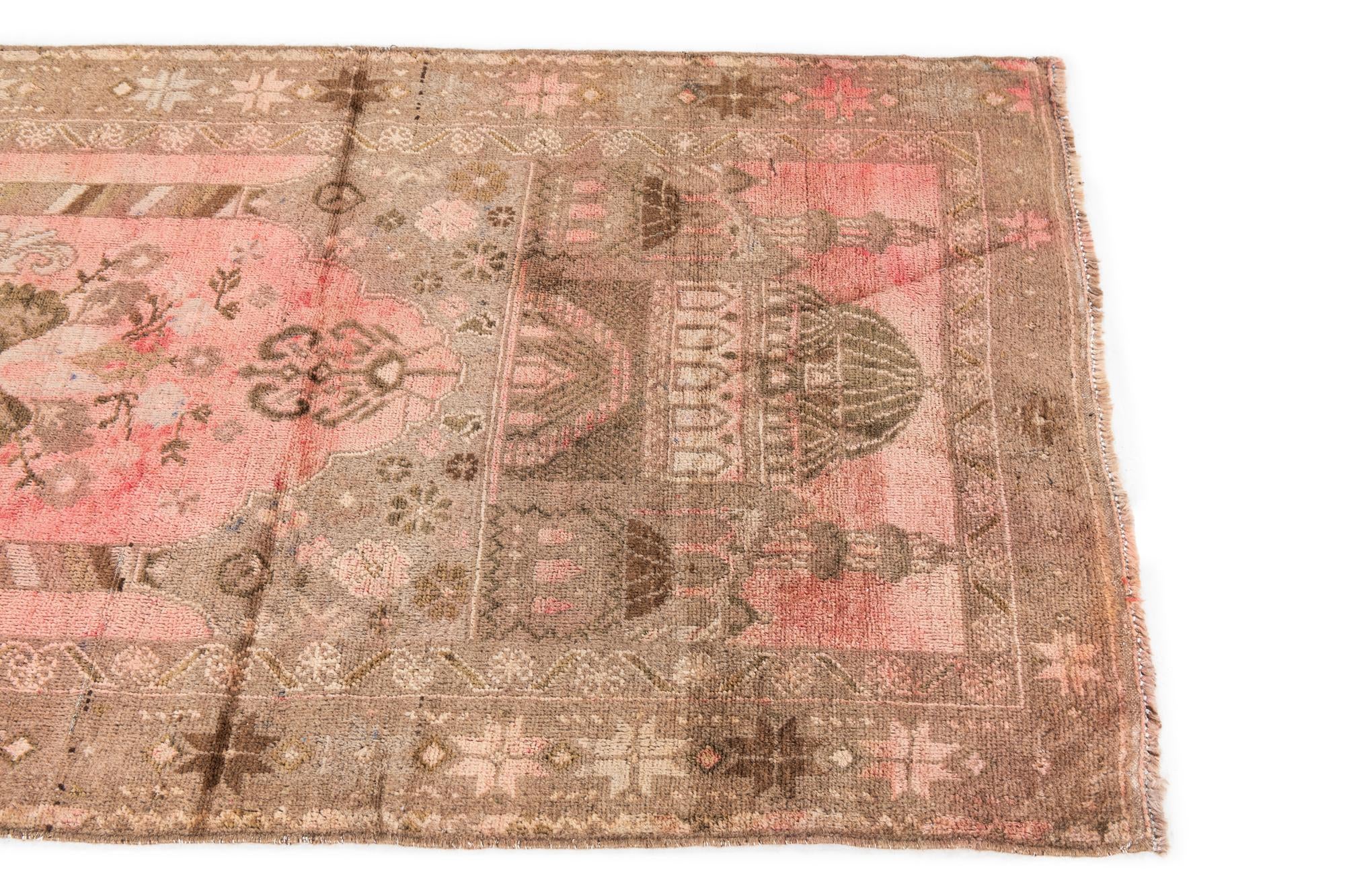 3' x 4' 7 Hand Knotted Ultra Vintage Persian Wool Rug