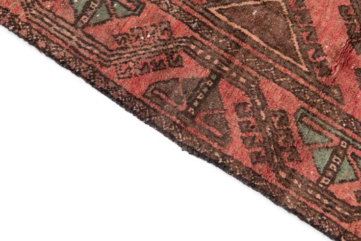 Detail image of 4' 1 x 7' 7 Hand Knotted Ultra Vintage Persian Wool Rug