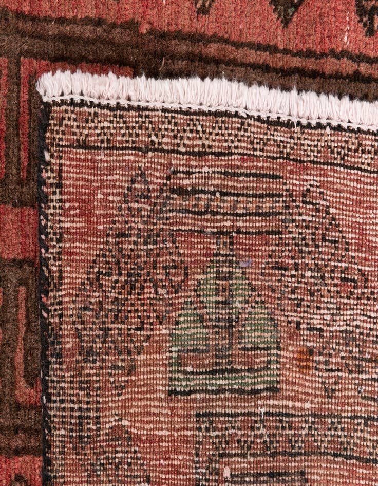 Detail image of 4' 1 x 7' 7  Hand Knotted Ultra Vintage Persian Wool Rug