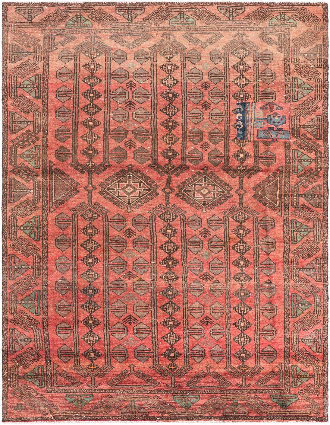 Primary image 4' 1 x 7' 7  Hand Knotted Ultra Vintage Persian Wool Rug