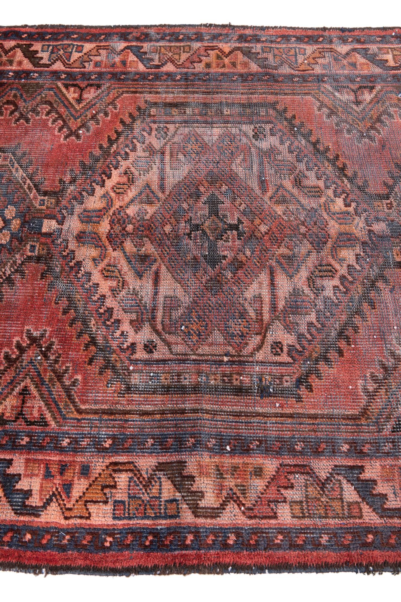 4' 4 x 6' 5 Hand Knotted Ultra Vintage Persian Wool Rug