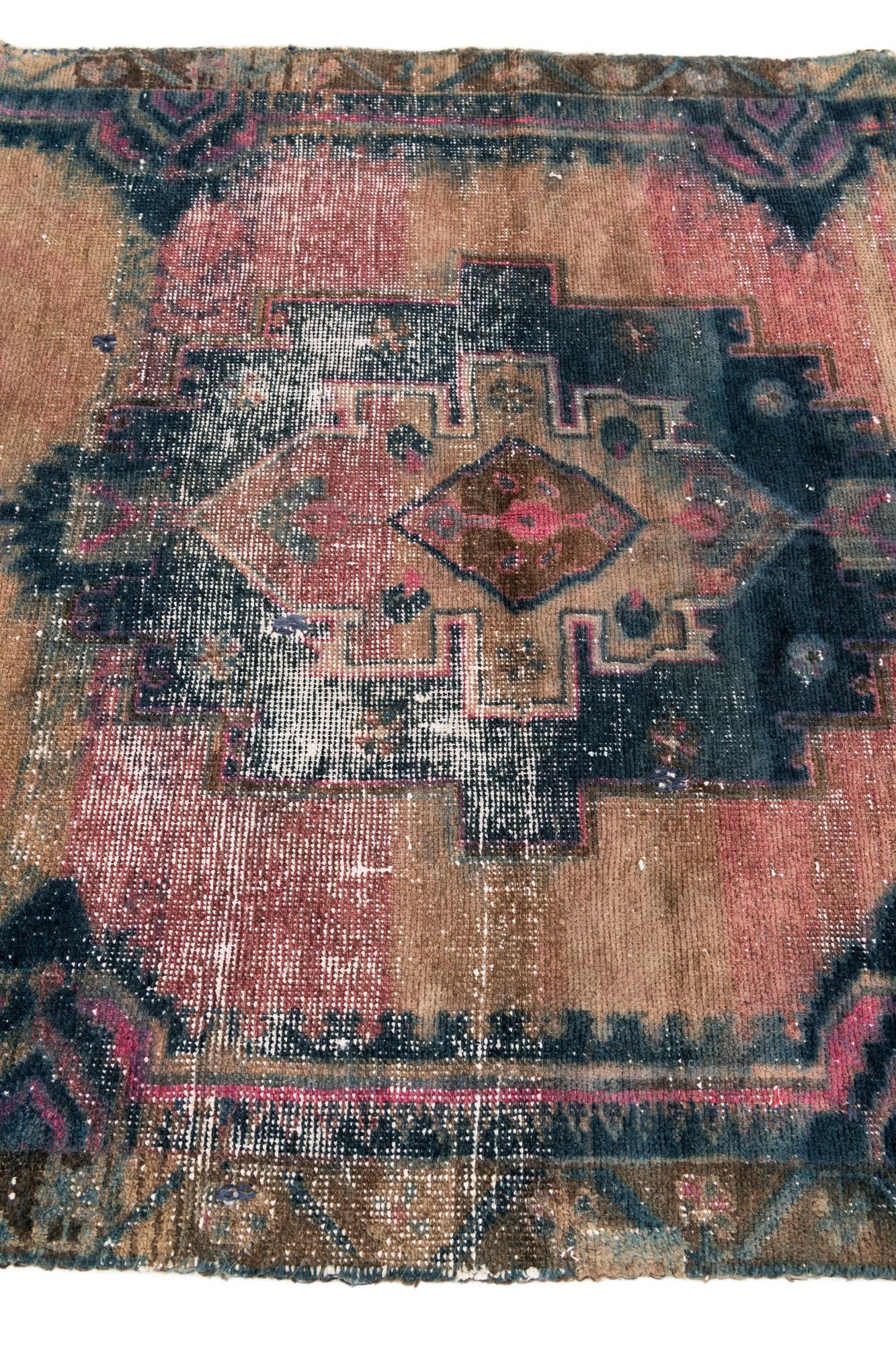 4' x 6' 10 Hand Knotted Ultra Vintage Persian Wool Rug