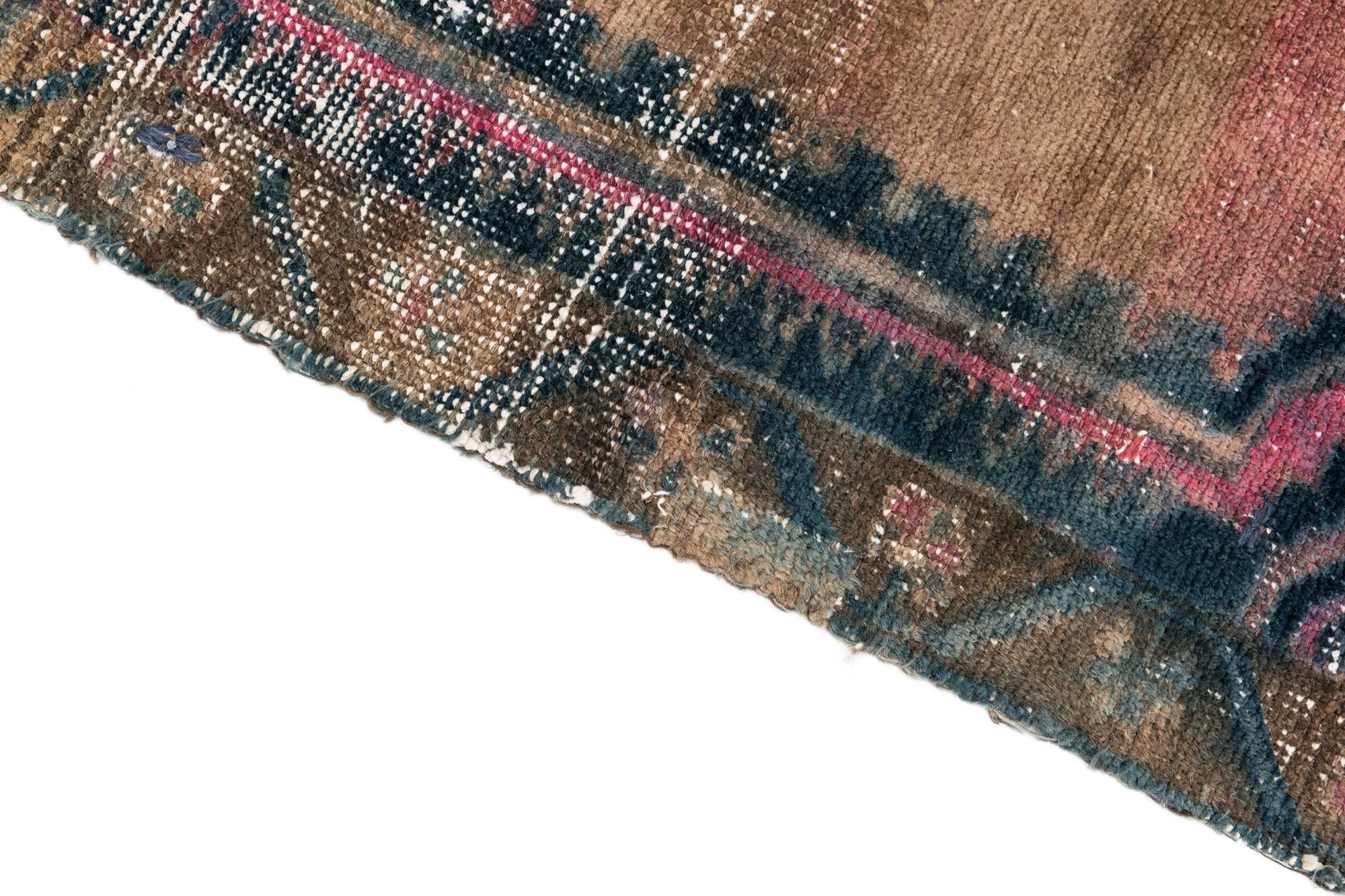 4' x 6' 10 Hand Knotted Ultra Vintage Persian Wool Rug