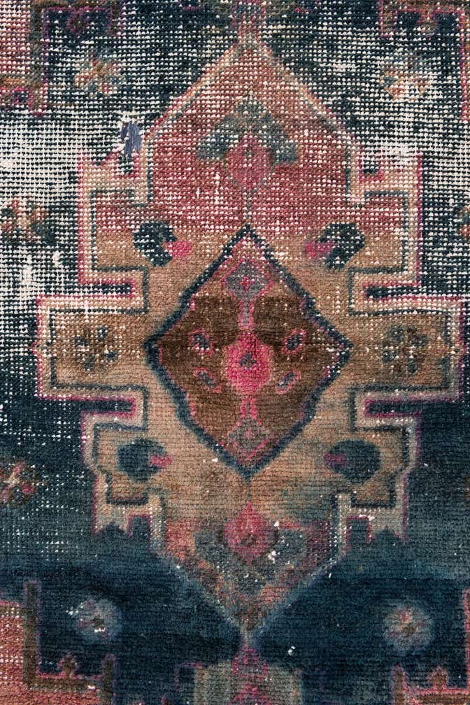 4' x 6' 10 Hand Knotted Ultra Vintage Persian Wool Rug