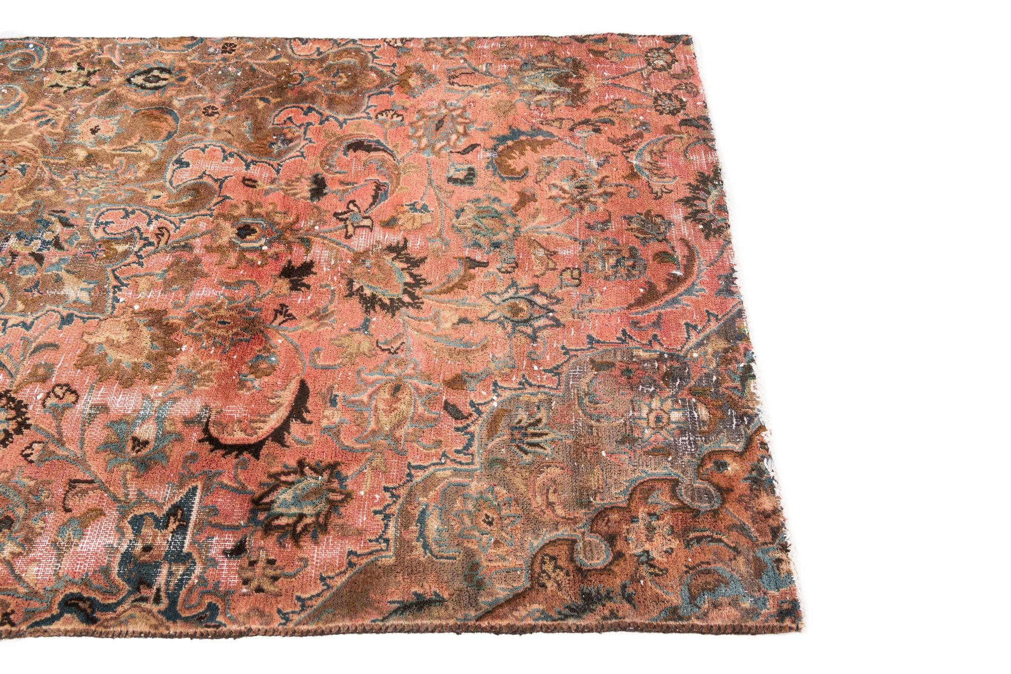 3' 8 x 4' 8 Hand Knotted Ultra Vintage Persian Wool Rug