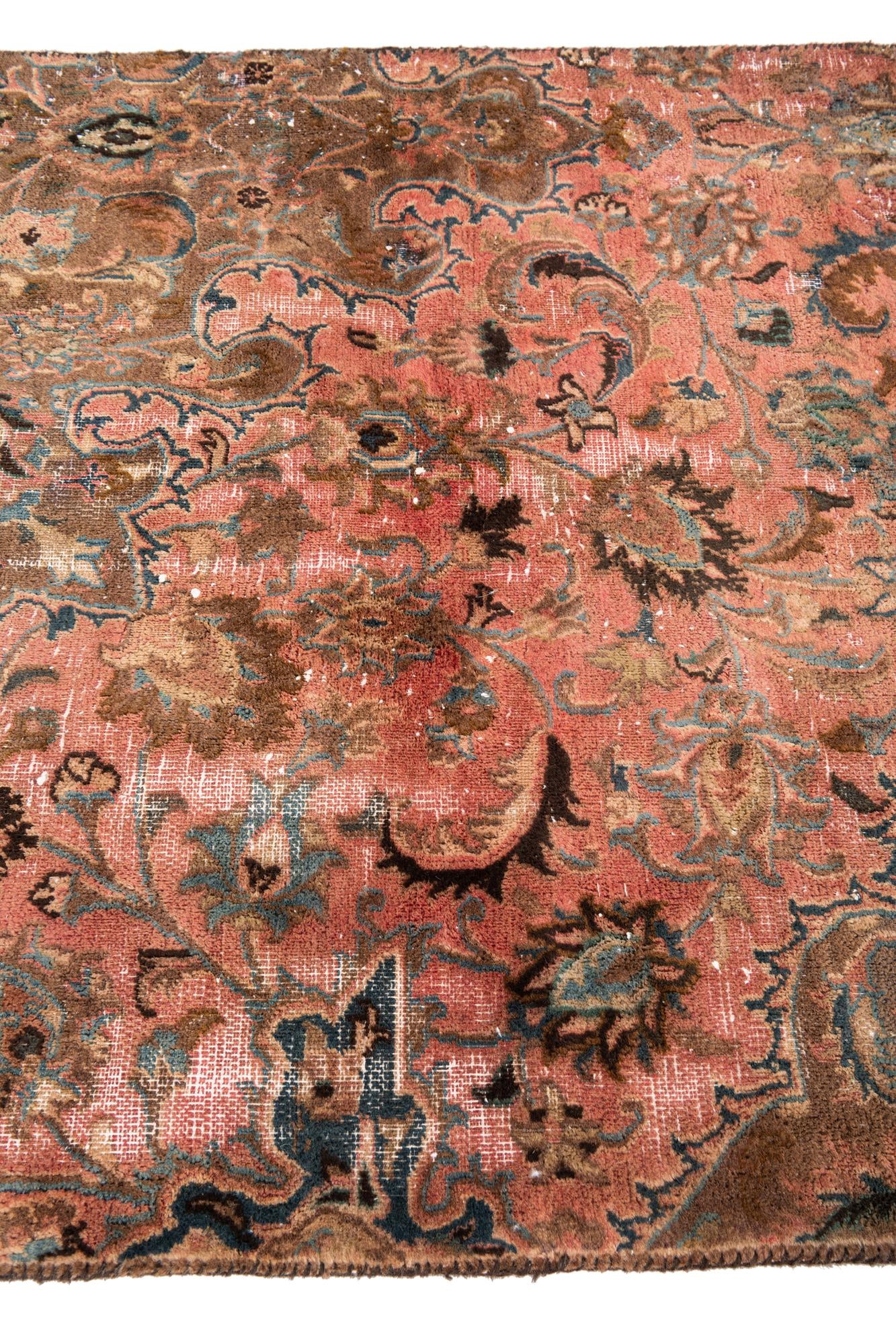 3' 8 x 4' 8 Hand Knotted Ultra Vintage Persian Wool Rug