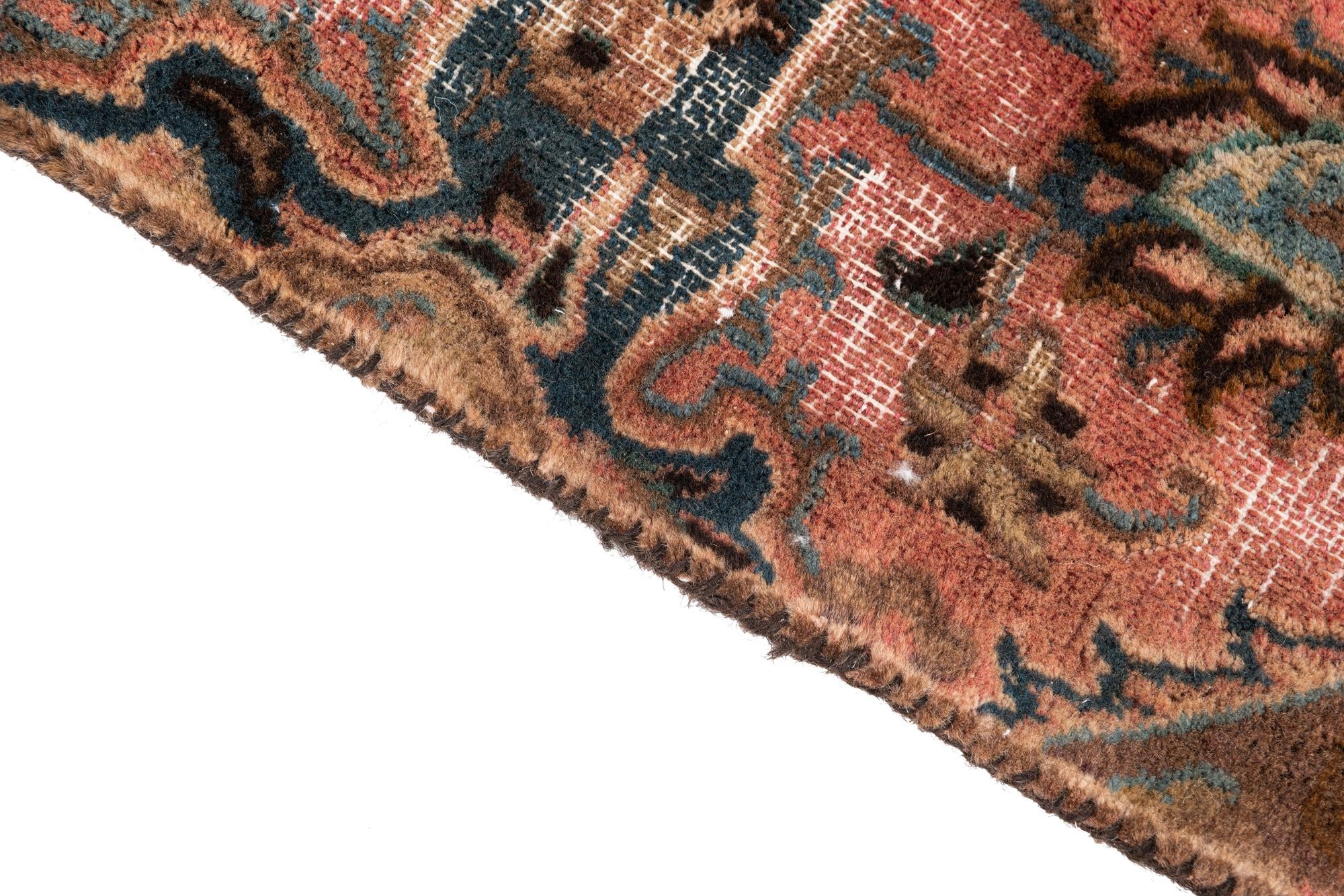 3' 8 x 4' 8 Hand Knotted Ultra Vintage Persian Wool Rug